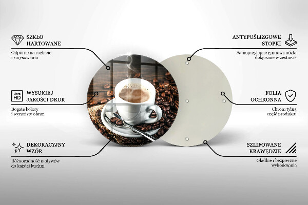 Protection plaque induction Tasse et grains de café