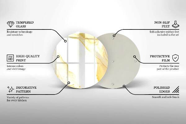 Protection plaque induction Abstraction dorée