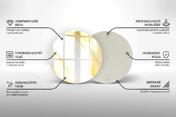Protection plaque induction Abstraction dorée