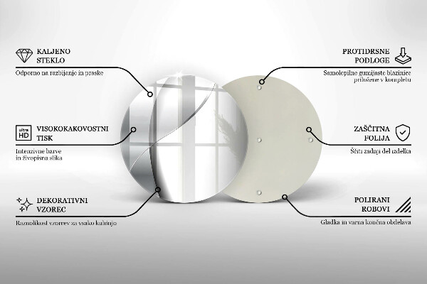 Protection plaque induction Abstraction en métal argenté