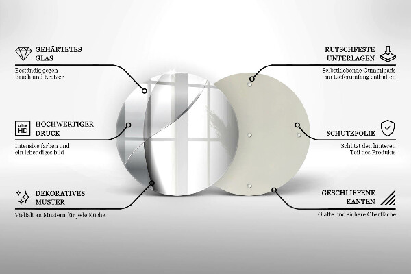 Protection plaque induction Abstraction en métal argenté