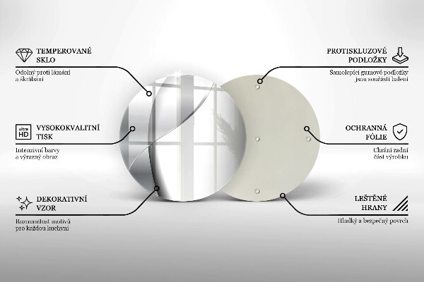 Protection plaque induction Abstraction en métal argenté