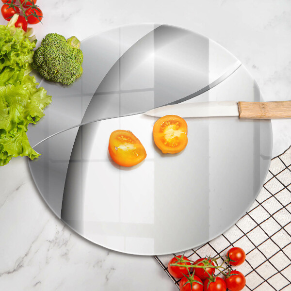 Protection plaque induction Abstraction en métal argenté