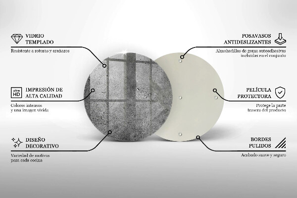 Protection plaque induction Texture de pierre en béton
