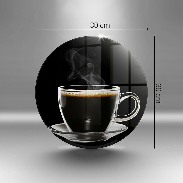 Protection plaque induction Un verre de café chaud