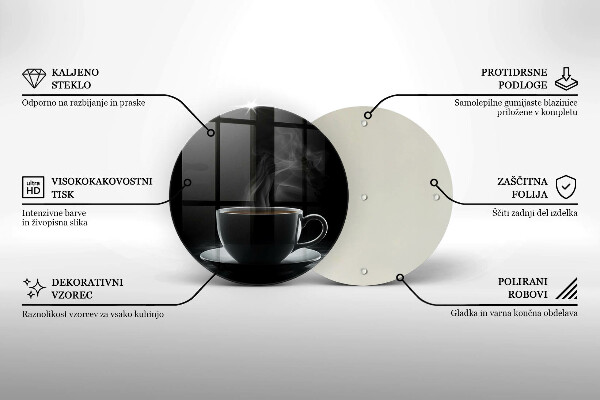 Protection plaque induction Tasse de café chaude