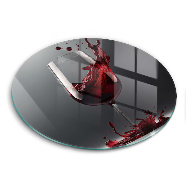 Protection plaque induction Vin rouge dans un verre