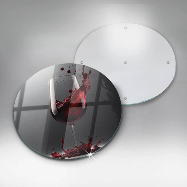 Protection plaque induction Vin rouge dans un verre