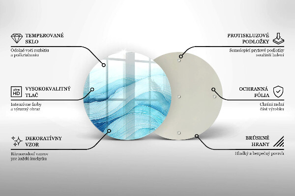 Protection plaque induction Vagues abstraites