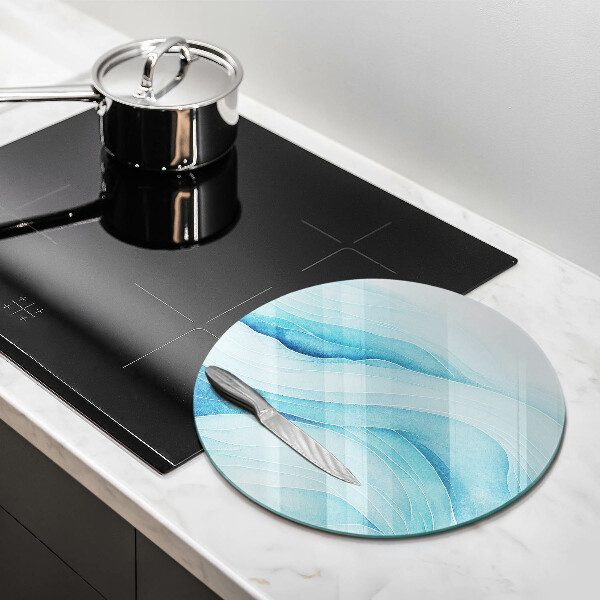 Protection plaque induction Vagues abstraites