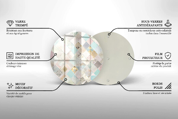 Protection plaque induction Composition pastel