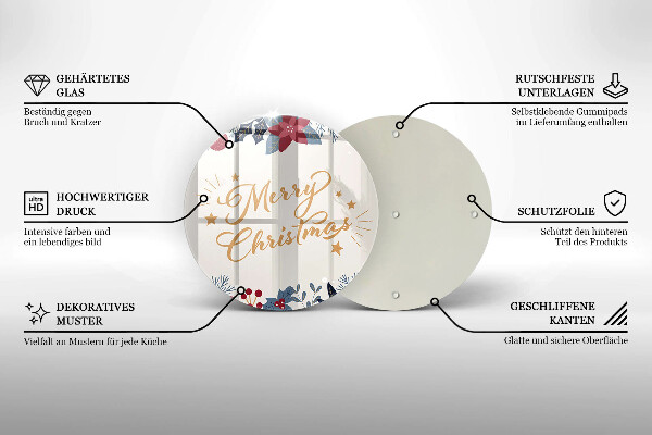 Protection plaque induction Merry Christmas