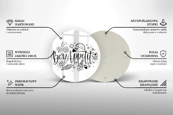 Protection plaque induction Inscription Bon Appetit