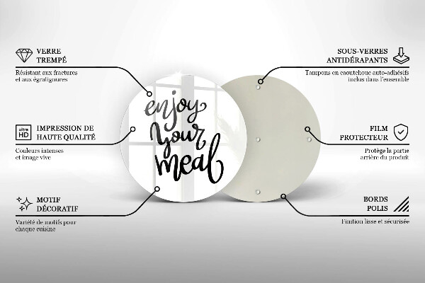 Protection plaque induction Enjoy your meal