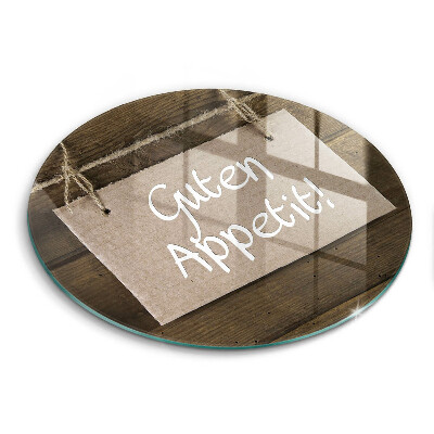 Protection plaque induction Inscription Guten Apetit sur les tableaux