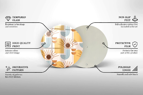 Protection plaque induction Modèle d'yeux bohème
