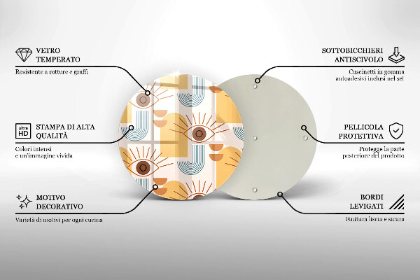 Protection plaque induction Modèle d'yeux bohème