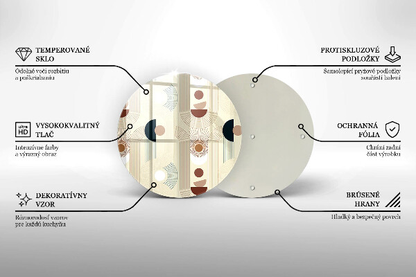 Protection plaque induction Formes géométriques bohèmes
