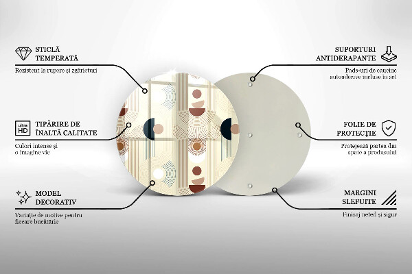 Protection plaque induction Formes géométriques bohèmes