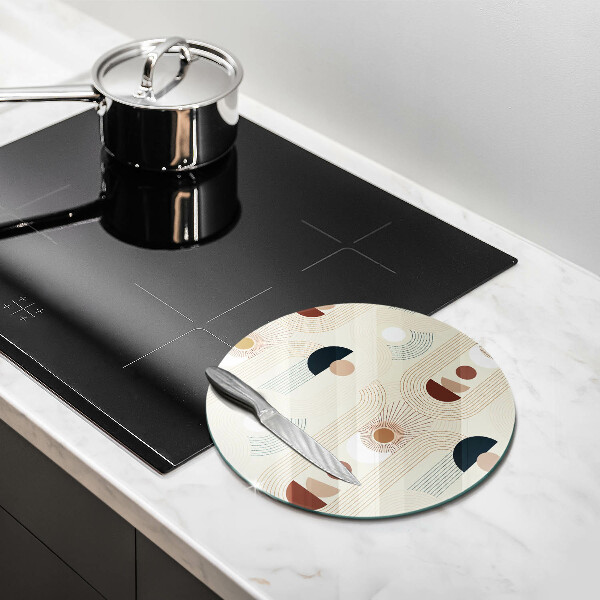 Protection plaque induction Formes géométriques bohèmes