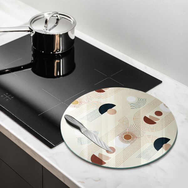 Protection plaque induction Formes géométriques bohèmes