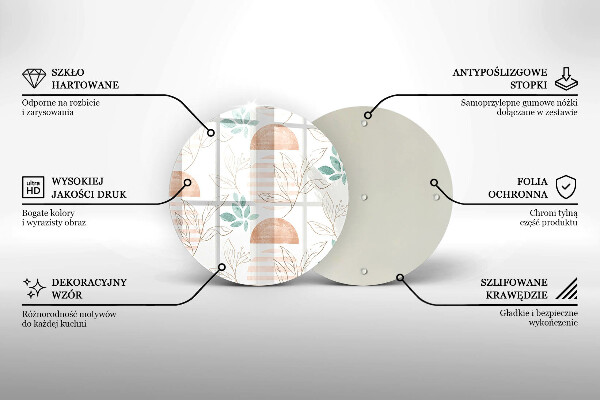 Protection plaque induction Modèle de feuilles de bohème
