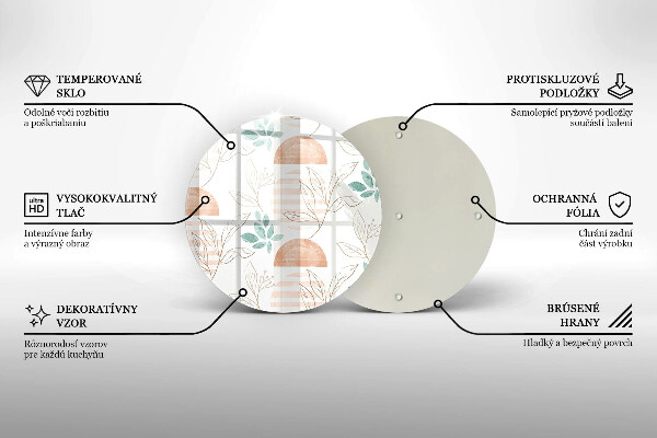 Protection plaque induction Modèle de feuilles de bohème