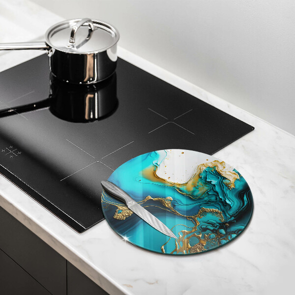 Protection plaque induction Abstraction turquoise