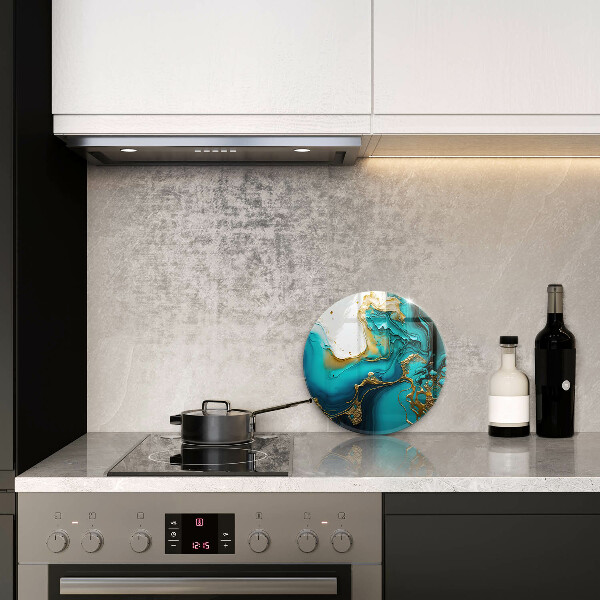 Protection plaque induction Abstraction turquoise