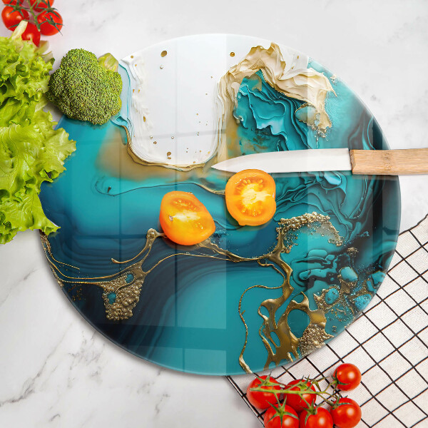 Protection plaque induction Abstraction turquoise