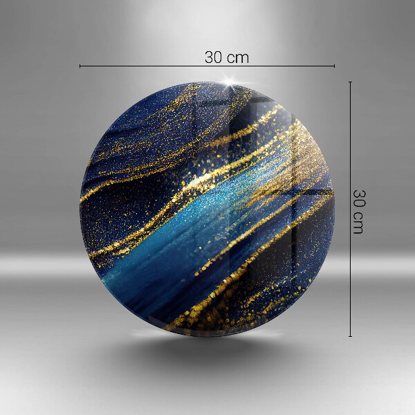 Protection plaque induction Abstraction bleu marine