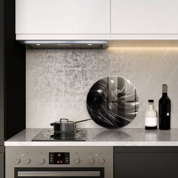 Protection plaque induction Messe noire abstraite