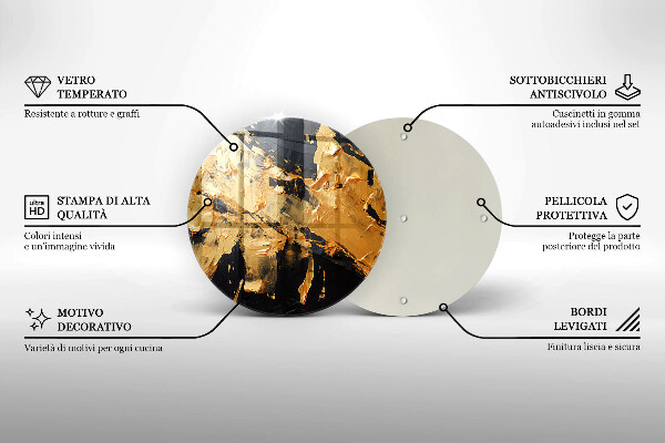 Protection plaque induction Texture de peinture élégante