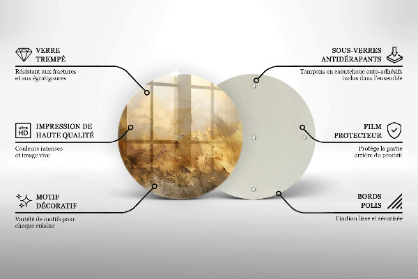 Protection plaque induction Texture riche