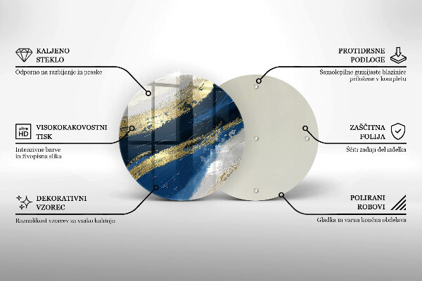 Protection plaque induction Texture avec de l'or