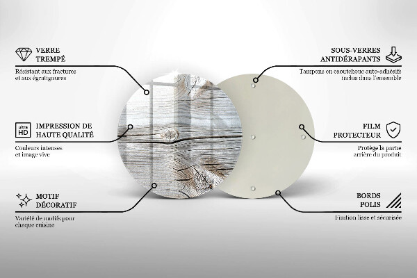 Protection plaque induction Structure en bois clair