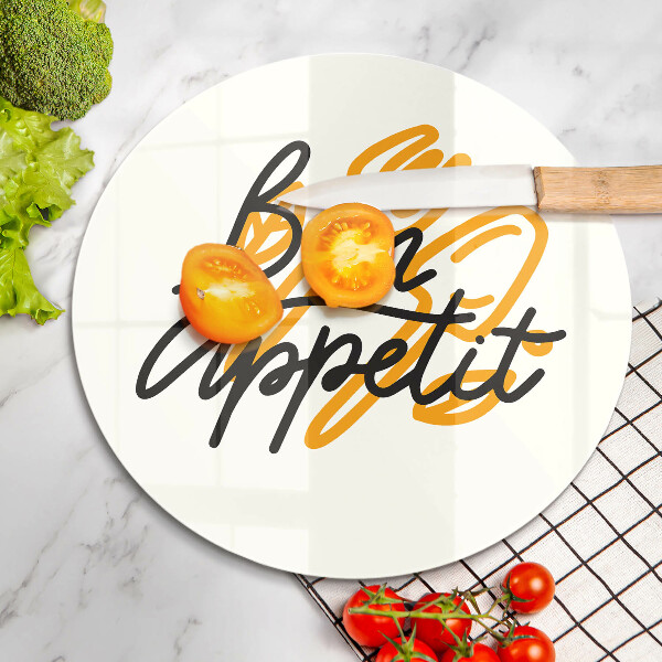 Protection plaque induction Inscription Bon Appetit