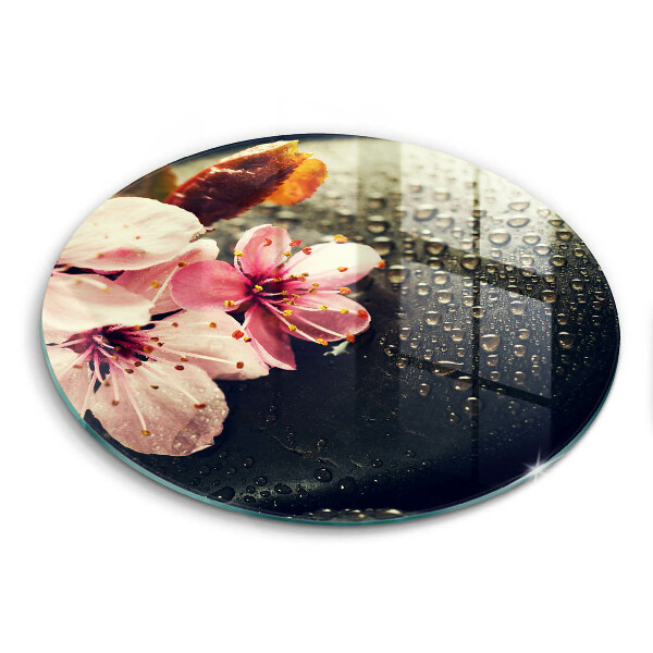 Protection plaque induction Fleurs pierres zen