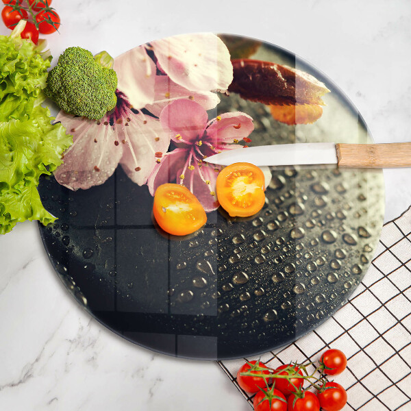 Protection plaque induction Fleurs pierres zen