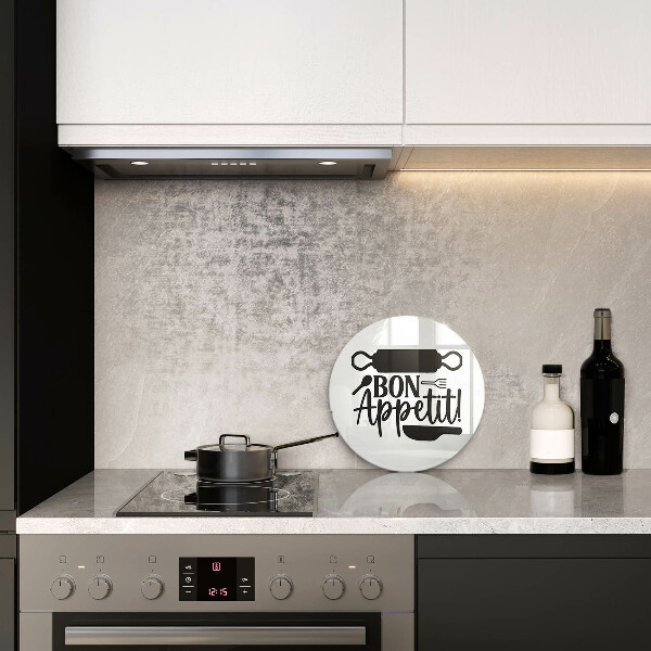 Protection plaque induction Inscription Bon Appetit