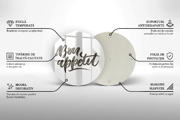 Protection plaque induction Inscription Bon Appetit