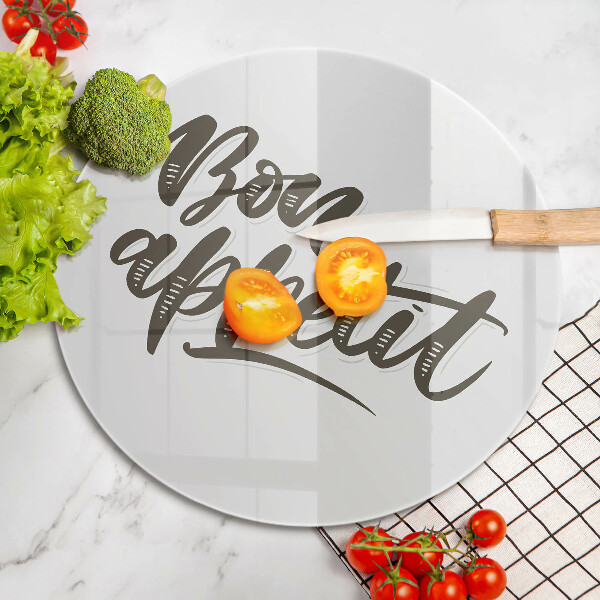 Protection plaque induction Inscription Bon Appetit