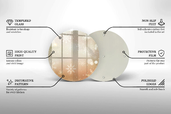 Protection plaque induction Flocons de neige