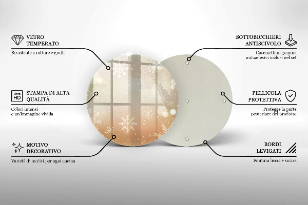 Protection plaque induction Flocons de neige
