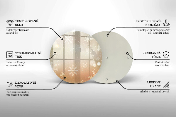 Protection plaque induction Flocons de neige