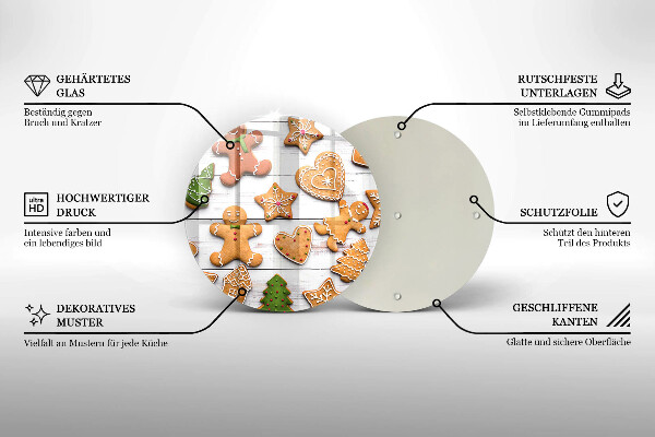 Protection plaque induction Pain d'épice de Noël