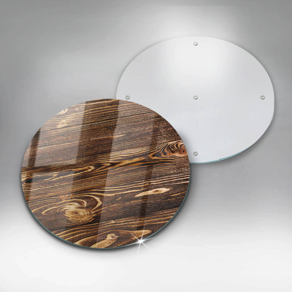 Protection plaque induction Texture du bois