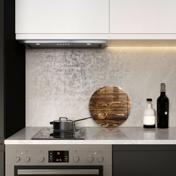 Protection plaque induction Texture du bois