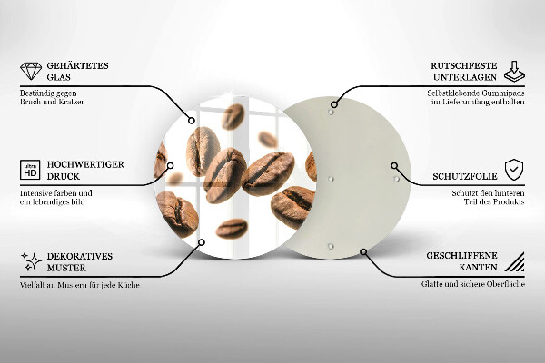 Protection plaque induction Grains de café