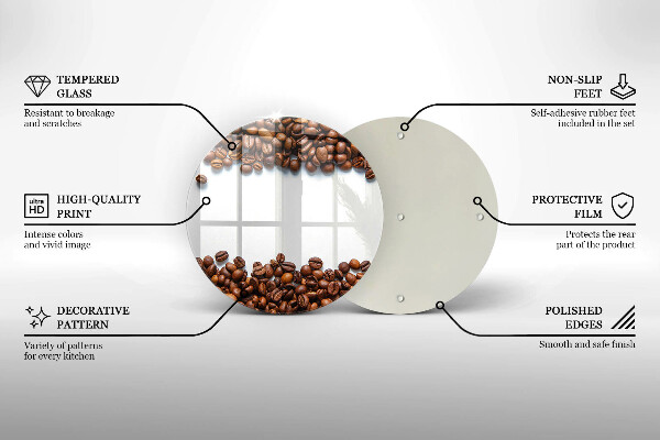 Protection plaque induction Grains de café